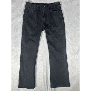 Levis 527 Slim Bootcut Jeans Men’s 33x30 Black Stretch Denim Cowboy Western